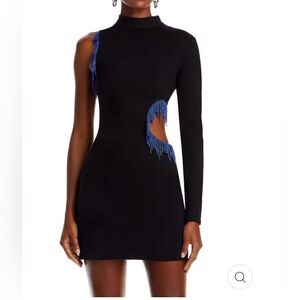 STAUD KIRSTEN BEADED MINI DRESS Size Medium